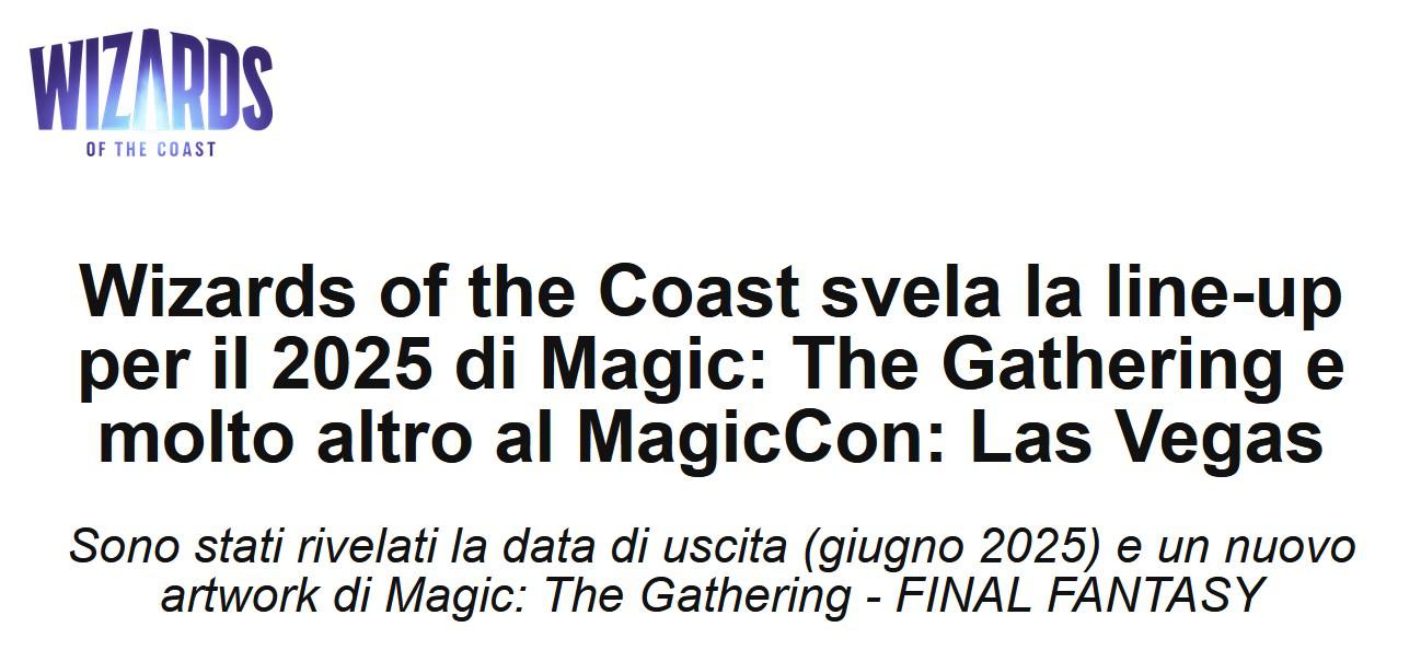 Magic 2025: Novità svelate al MagicCon