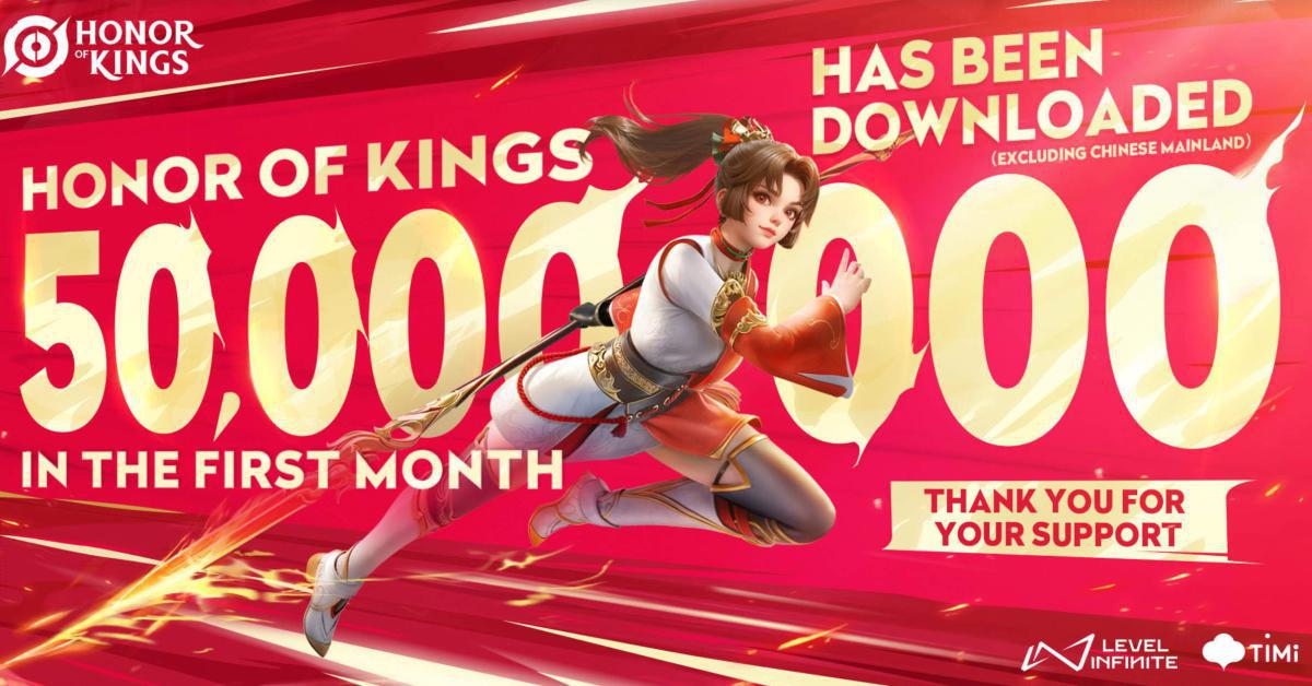 Honor of Kings supera i 50 Milioni di nuovi download