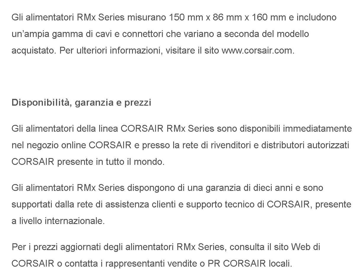 corsair alimentatori