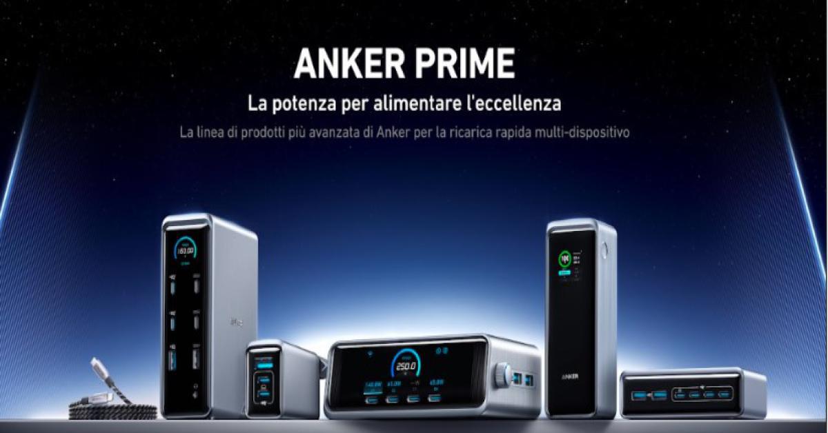 Anker Lancia Prodotti di Ricarica Premium con la Nuova Linea Anker Prime