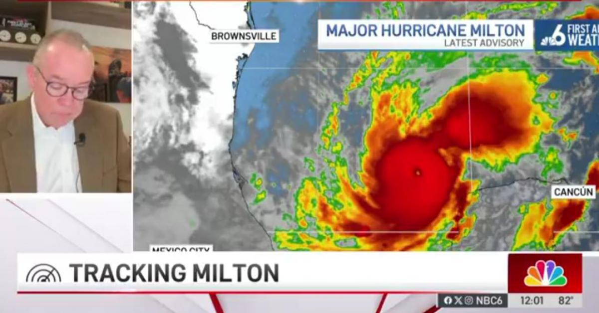 Uragano Milton: Il meteorologo si commuove in diretta - Video