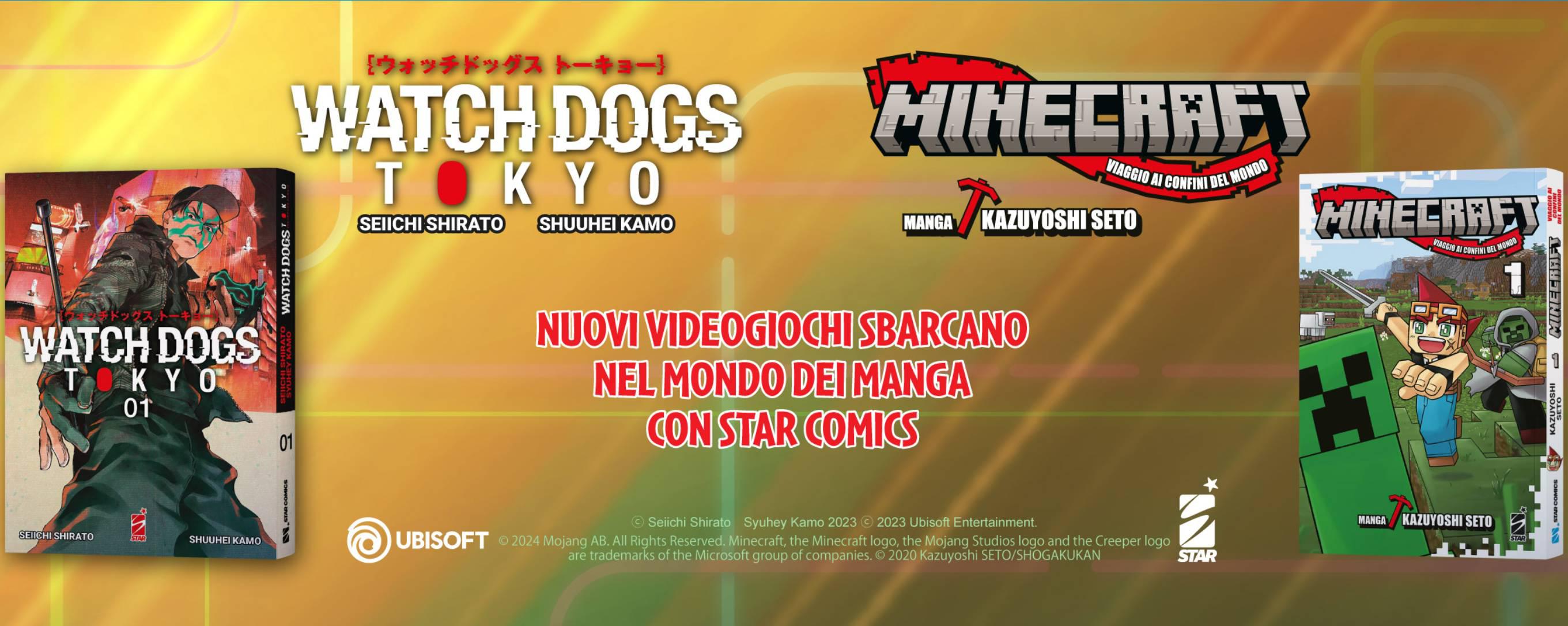 Star Comics: arrivano Watch Dogs Tokyo e Minecraft VCM