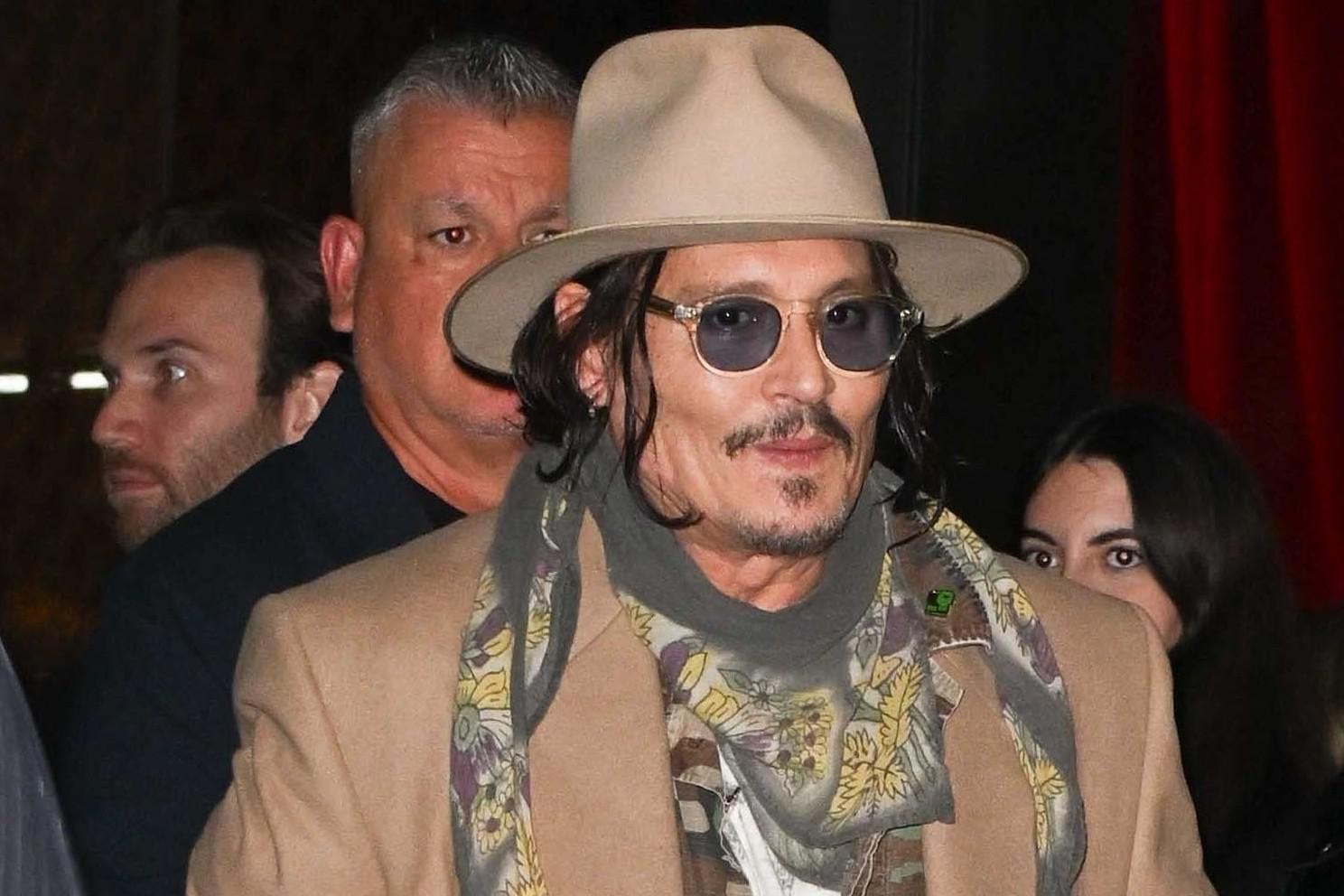 Johnny Depp ospite a Che tempo che fa con Fabio Fazio il 27 ottobre 2024