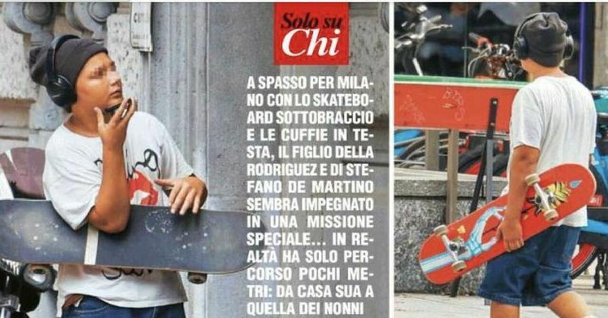 Santiago De Martino, figlio di Belen e Stefano, passeggia da solo per Milano: un piccolo passo verso l’indipendenza