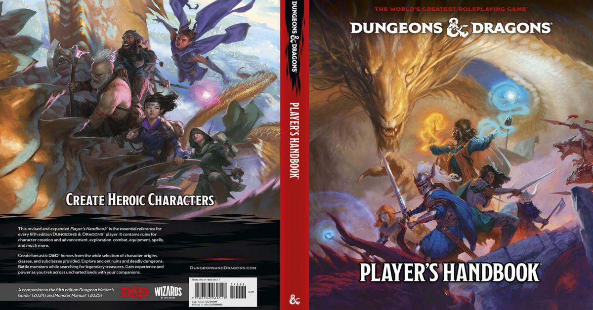 D&D - 2024 Player’s Handbook, disponibile oggi!