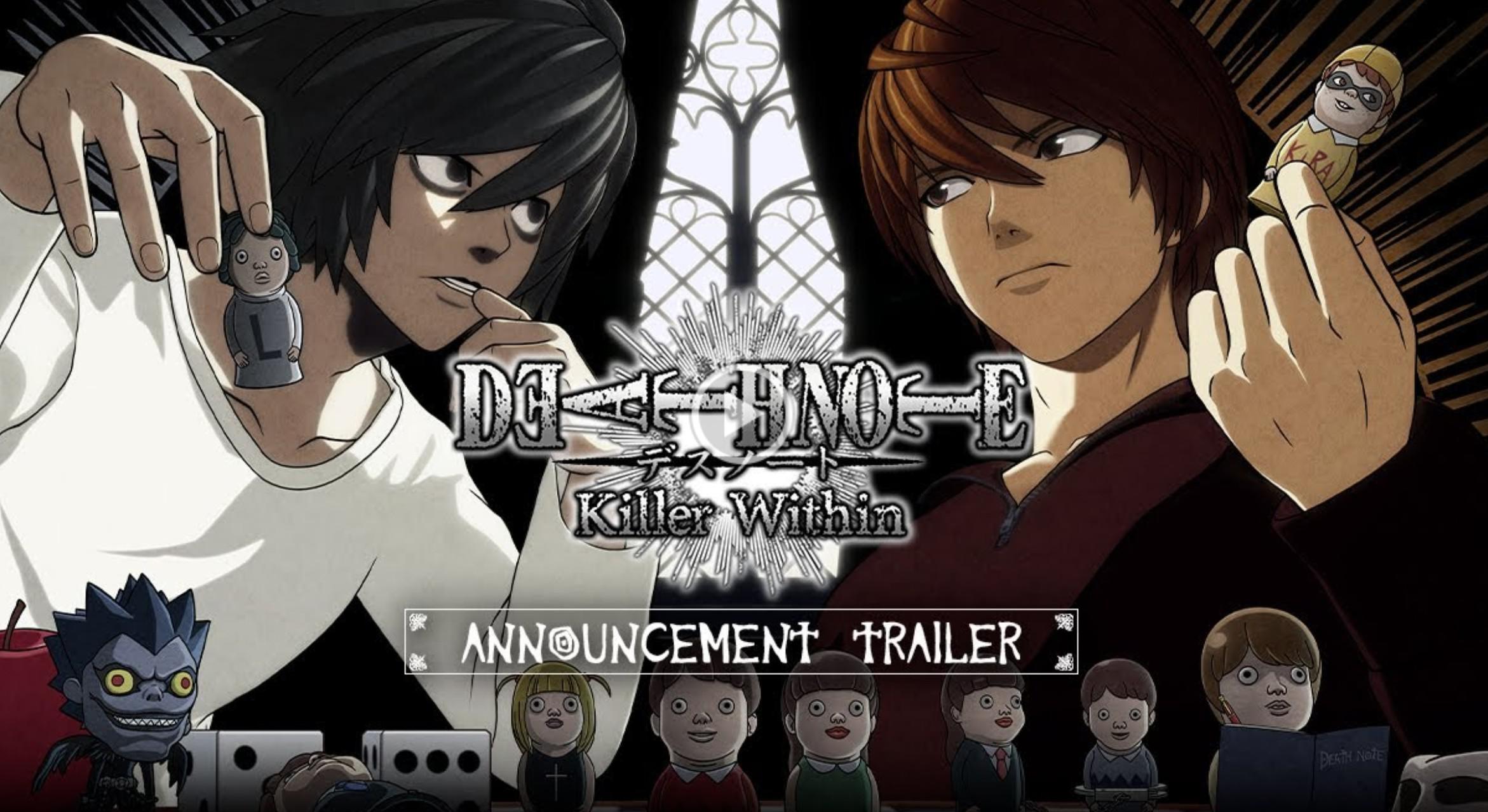 DEATH NOTE KILLER WITHIN ESCE IL 5 NOVEMBRE