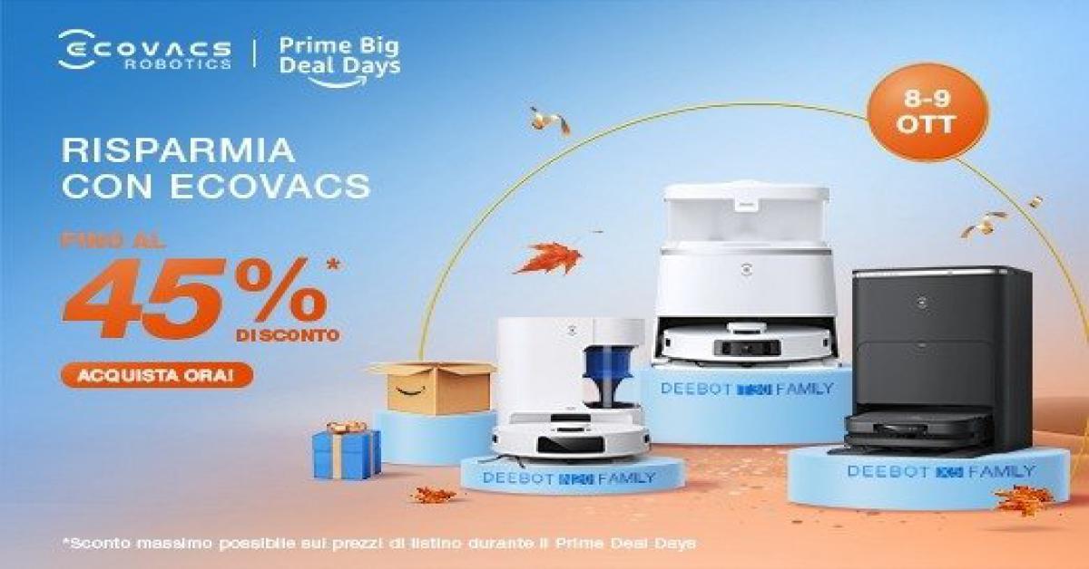 Ecovacs Prime Day ottobre 2024