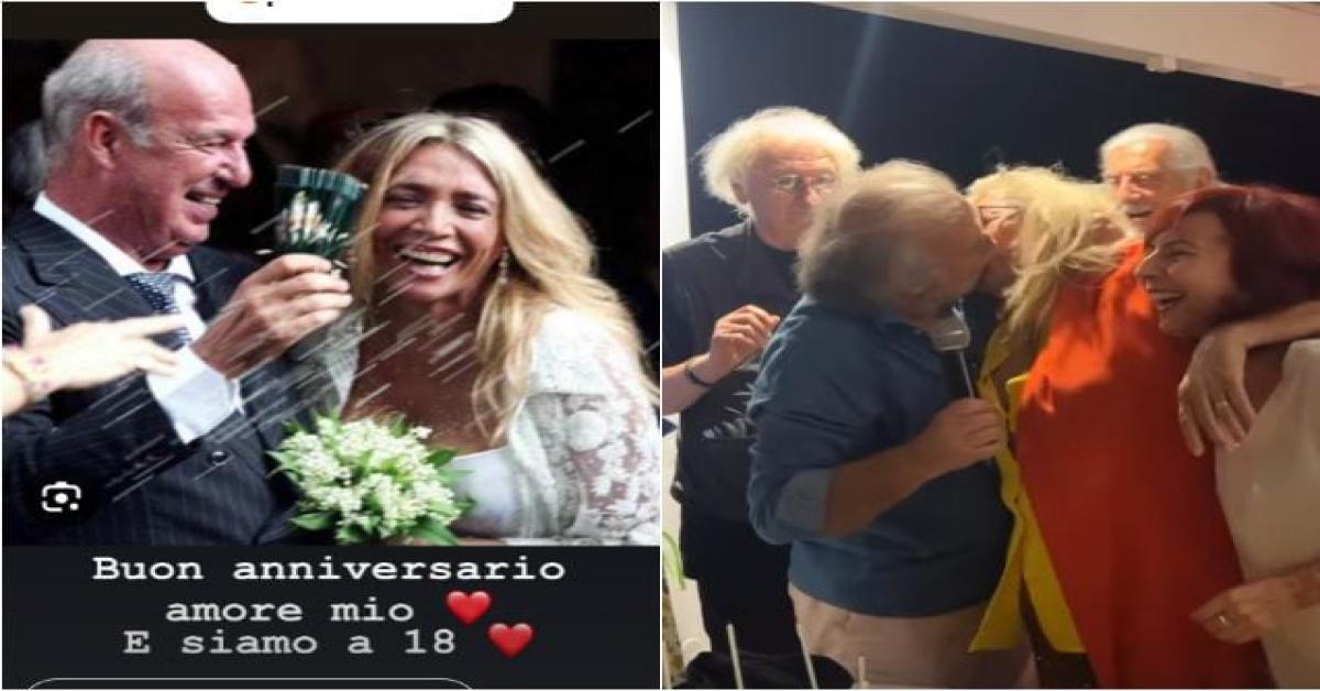 Mara Venier festeggia 18 anni di matrimonio con Nicola Carraro: sorpresa romantica a distanza