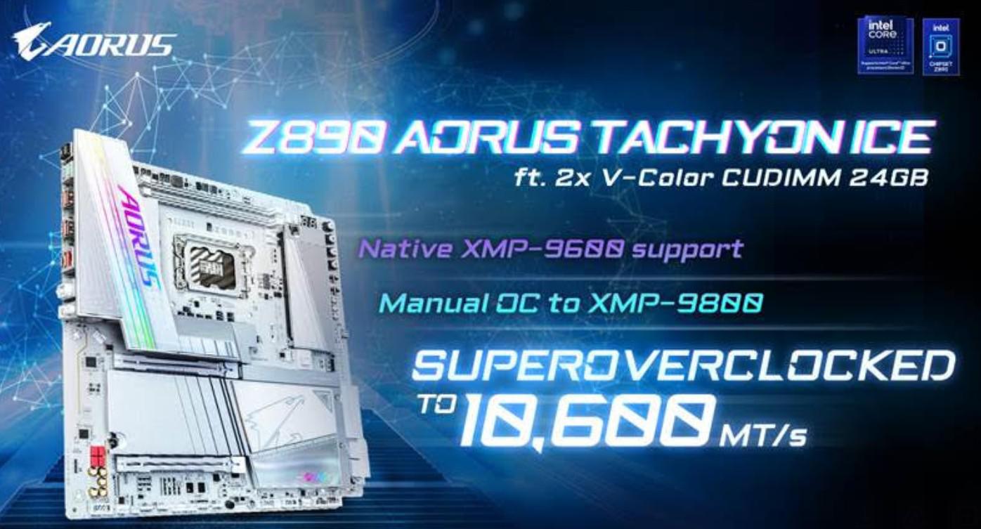 GIGABYTE Z890 AORUS TACHYON ICE - una nuova era dell