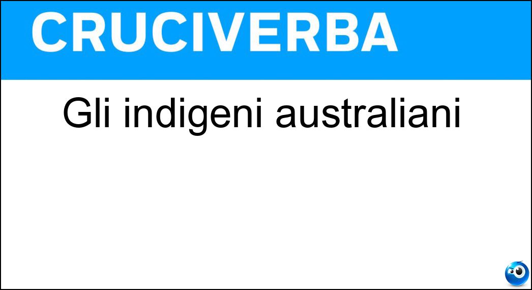 indigeni australiani