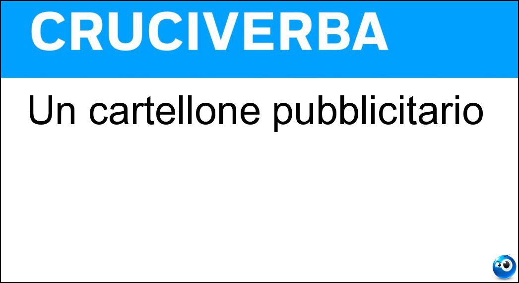 cartellone pubblicitario