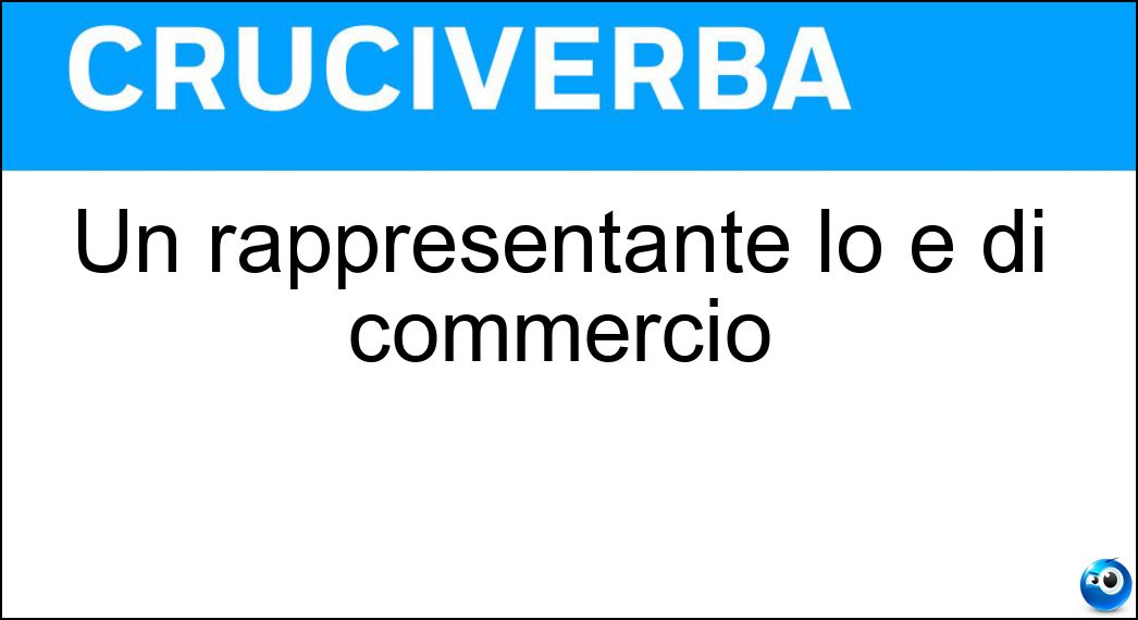 rappresentante commercio