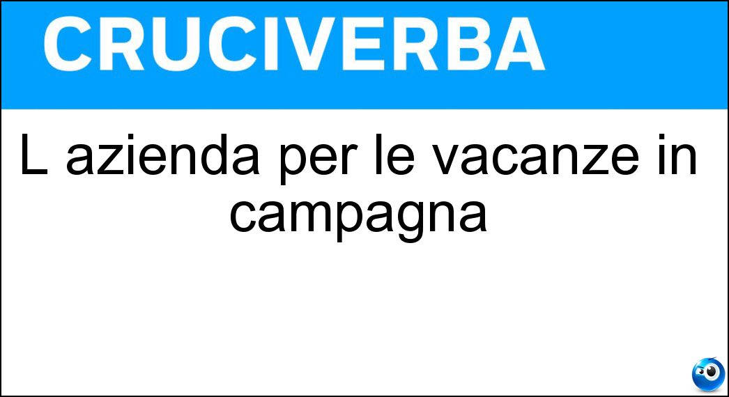 azienda vacanze