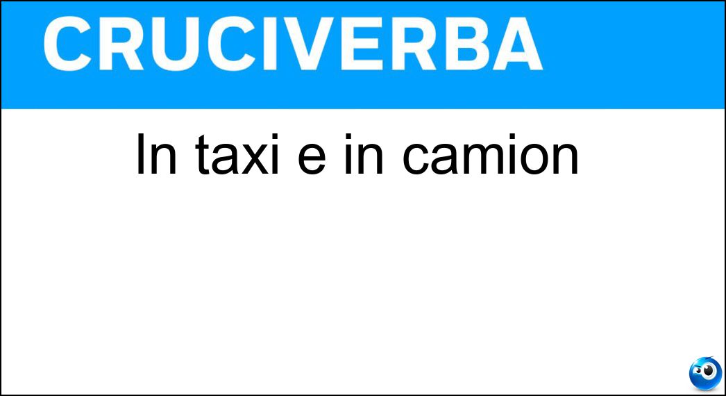taxi camion