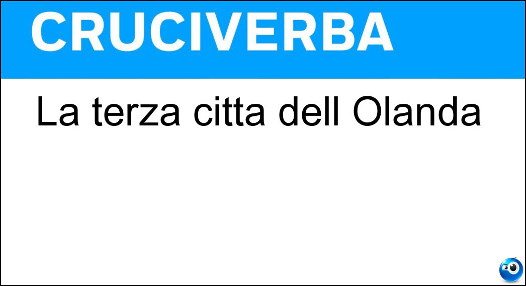 La terza città dell Olanda