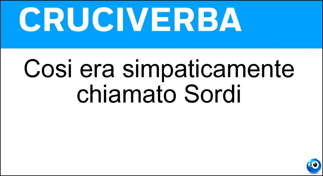 così simpaticamente