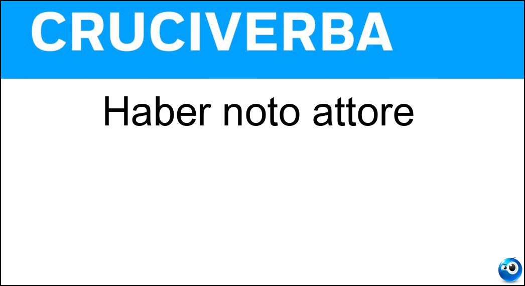 Haber noto attore