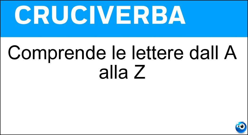 comprende lettere