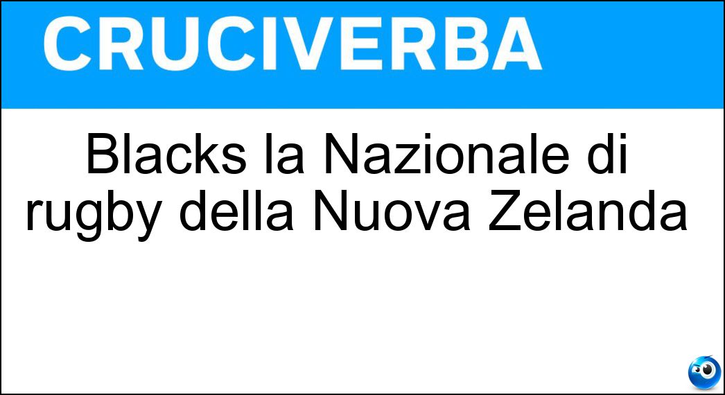 blacks nazionale