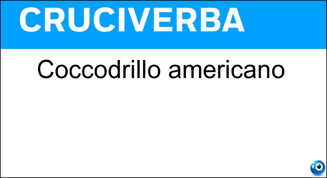 coccodrillo americano