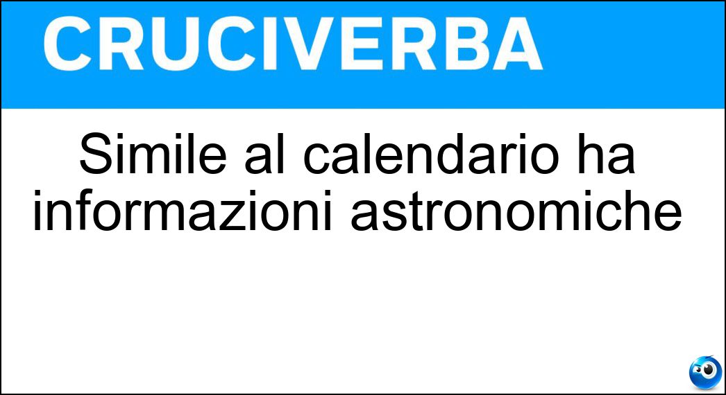 simile calendario