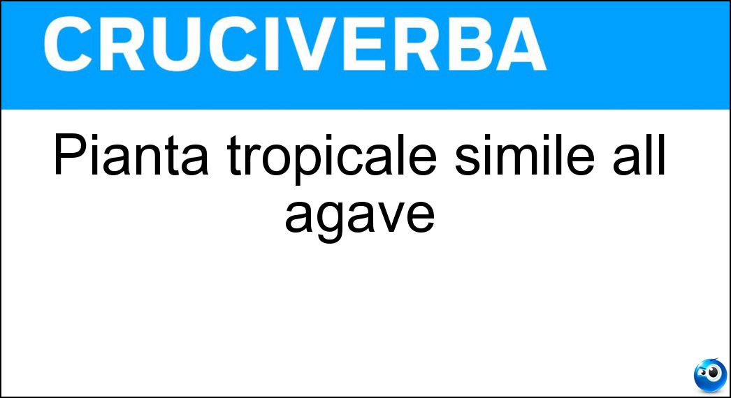 pianta tropicale