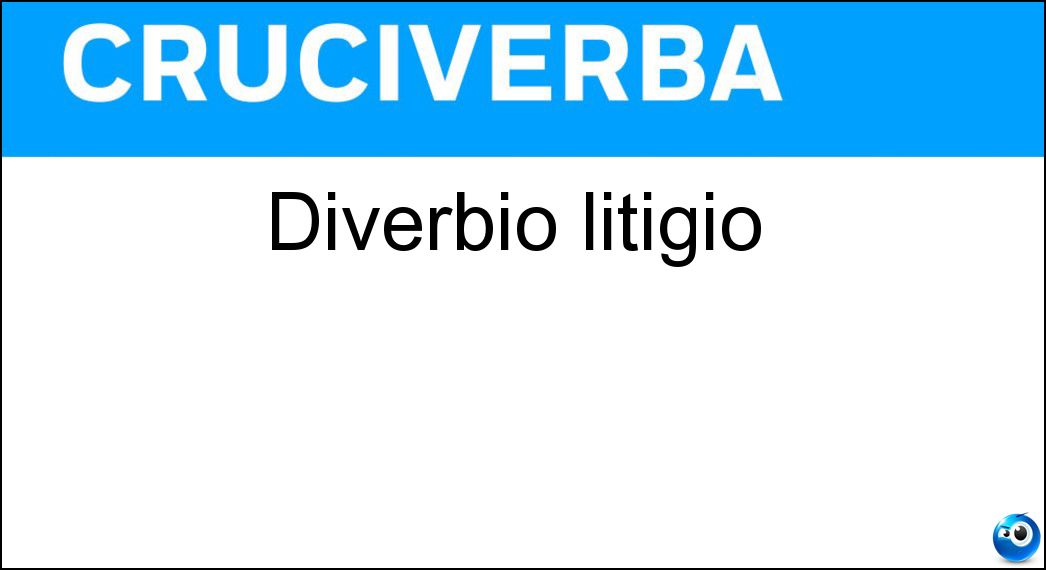 diverbio litigio