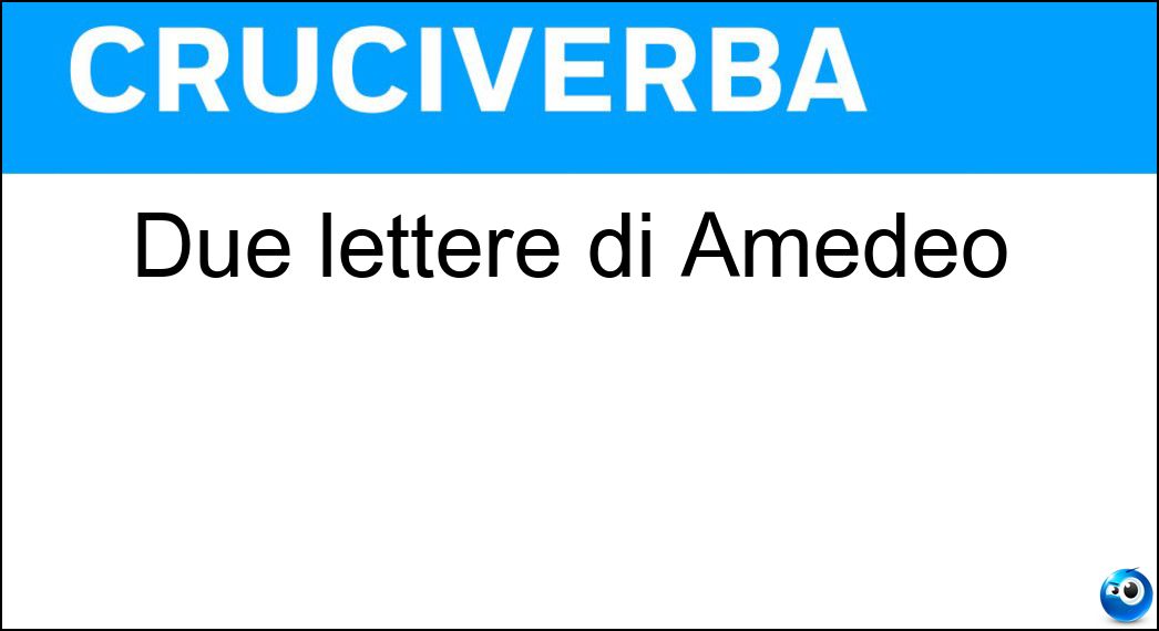 lettere amedeo