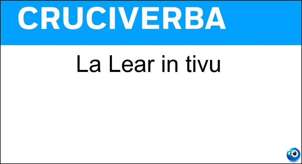 lear tivù