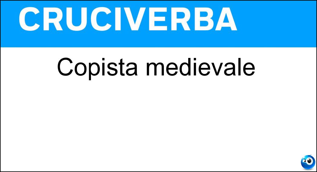 copista medievale