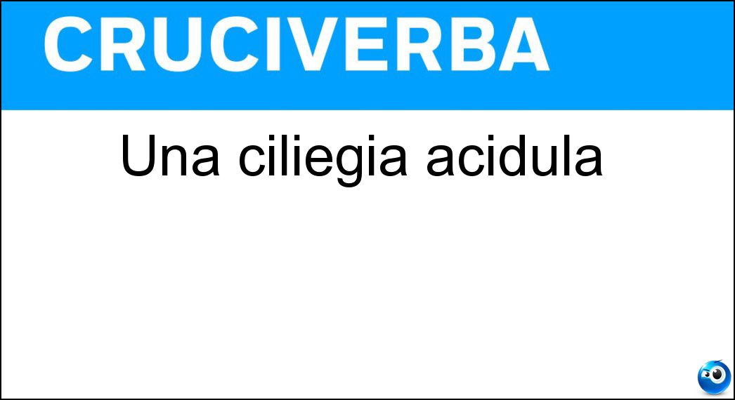ciliegia acidula