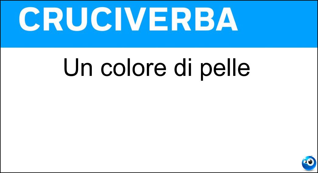 colore pelle