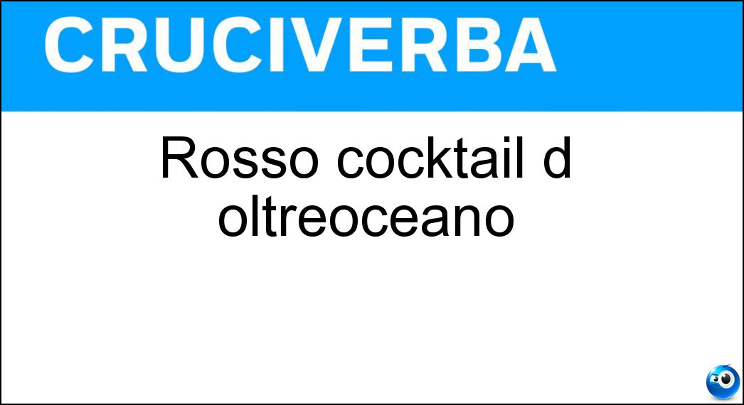 rosso cocktail