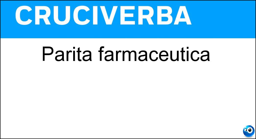 parità farmaceutica