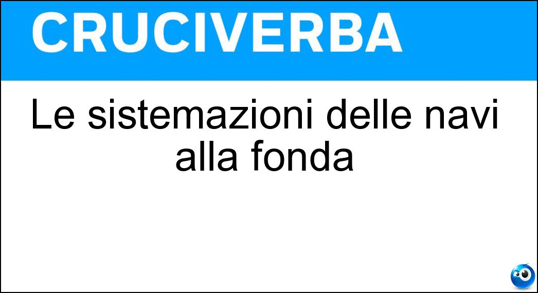 sistemazioni delle