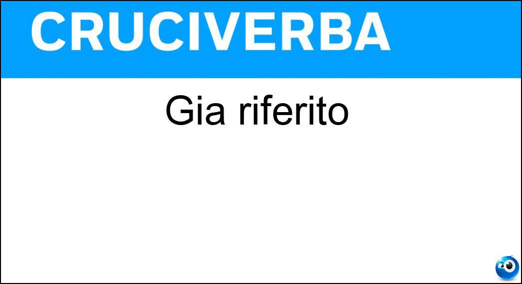 riferito