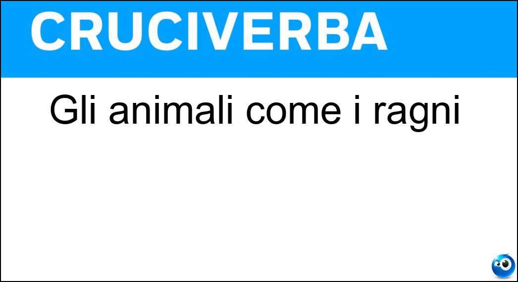 animali come