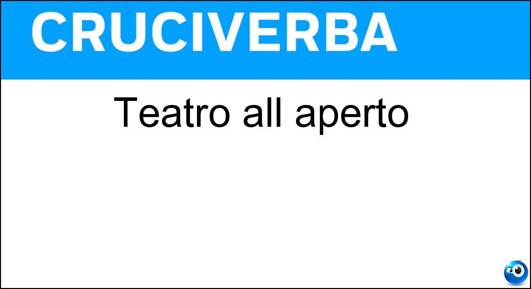 teatro aperto