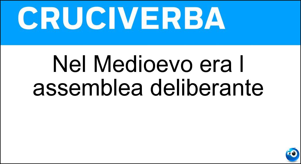 medioevo assemblea