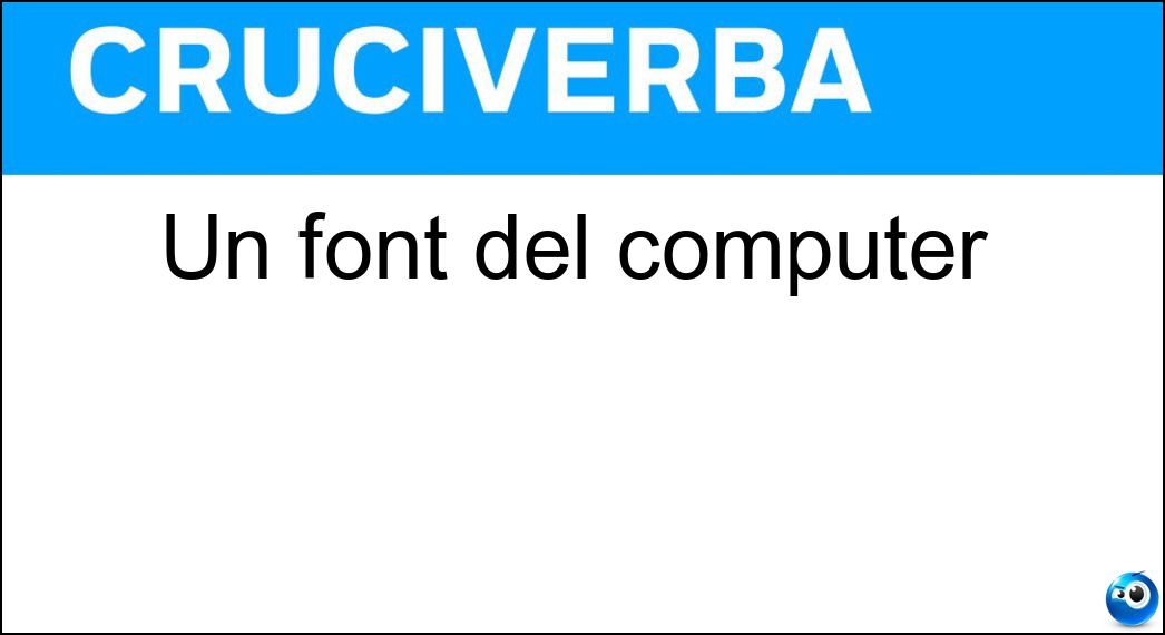 font computer