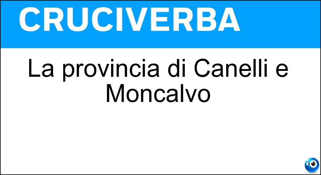 provincia canelli