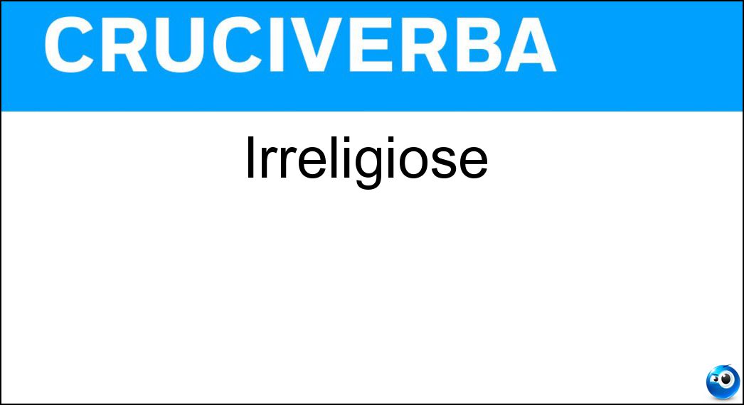 irreligiose