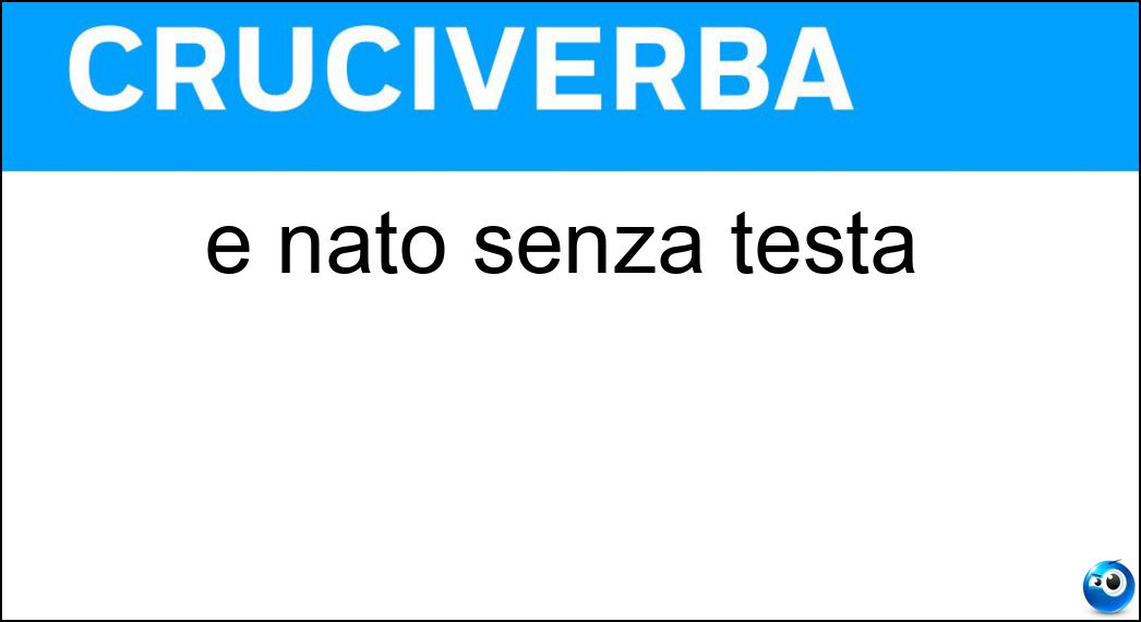 nato senza