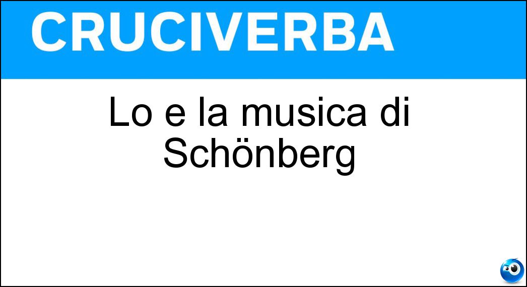 musica schönberg