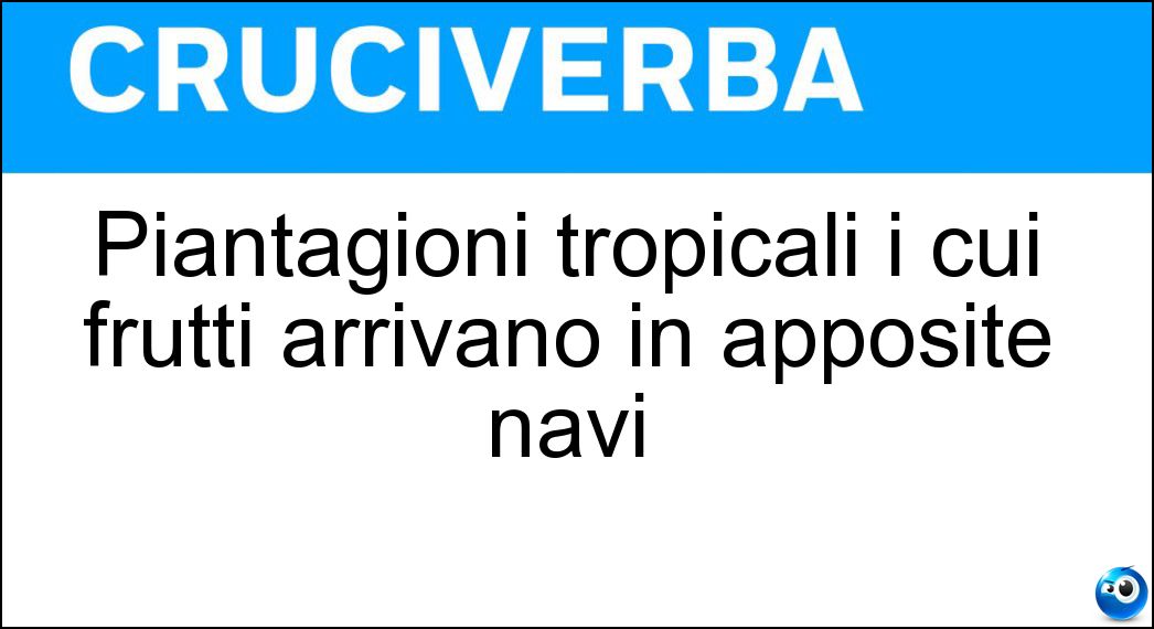 piantagioni tropicali