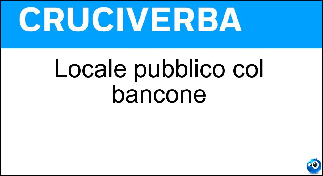 locale pubblico