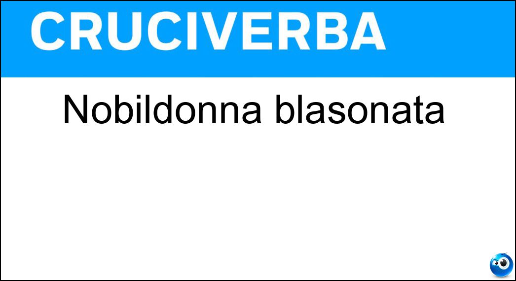 nobildonna blasonata