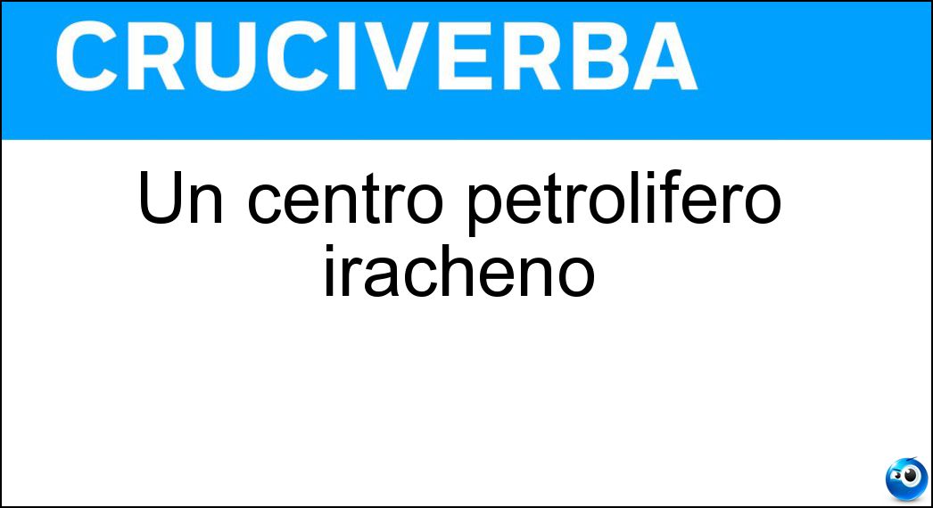 centro petrolifero