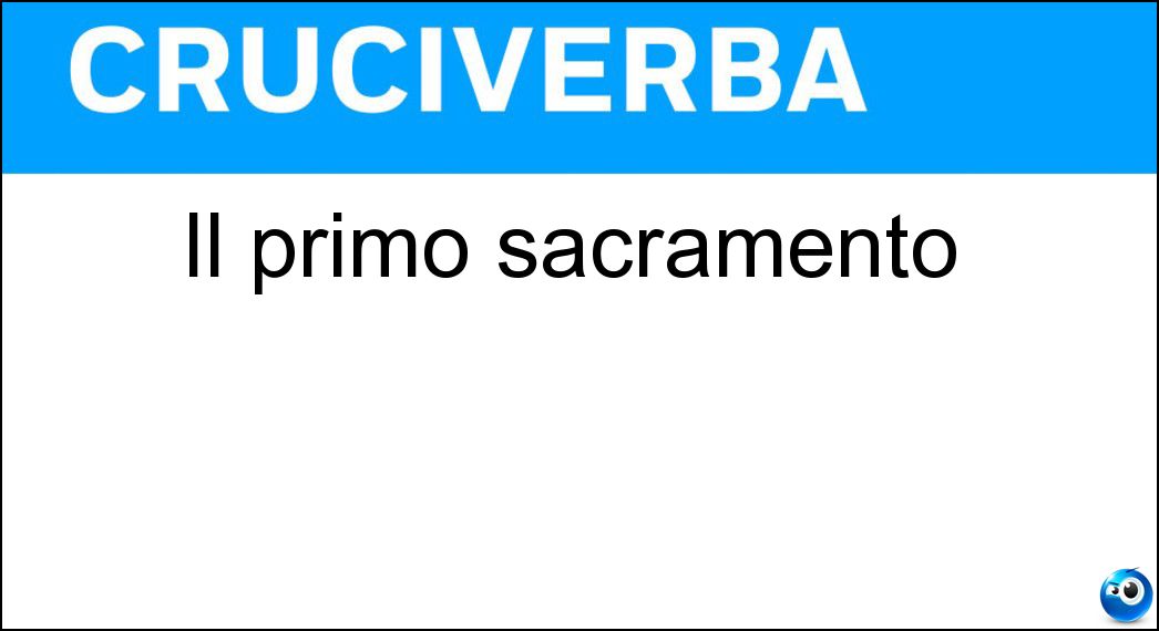 primo sacramento