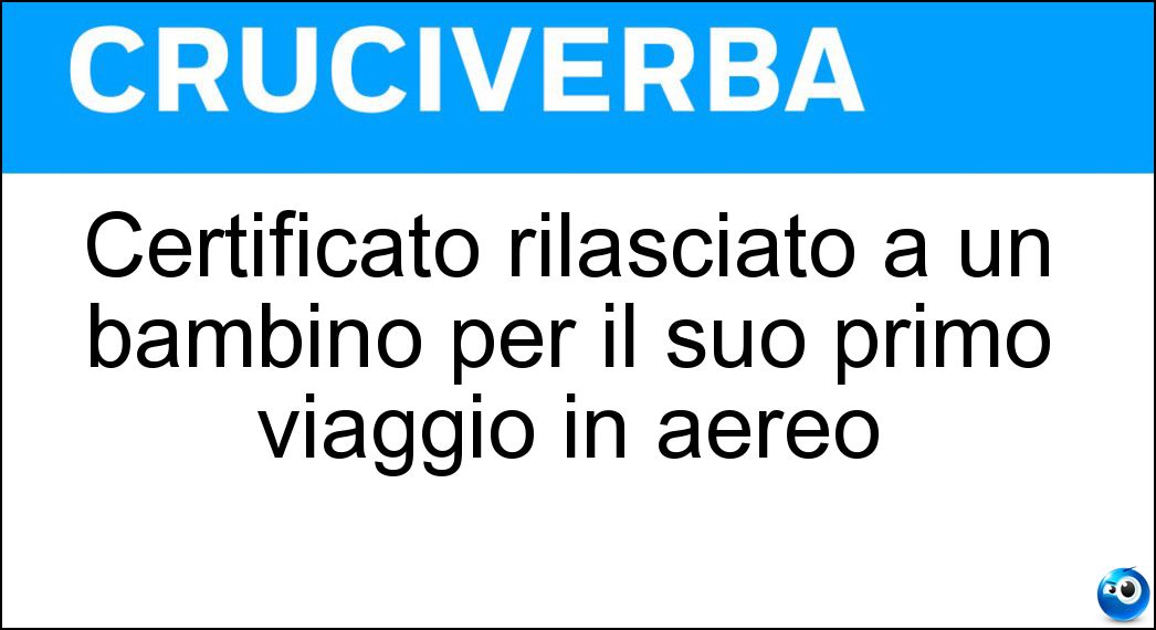 certificato rilasciato